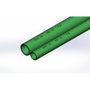 Dux Secura Rain-Green Polybutene Pipe 15mm x 5m Straight - N3PS5G